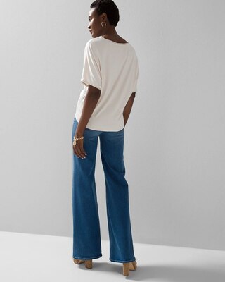 Short-Sleeve Woven Dolman