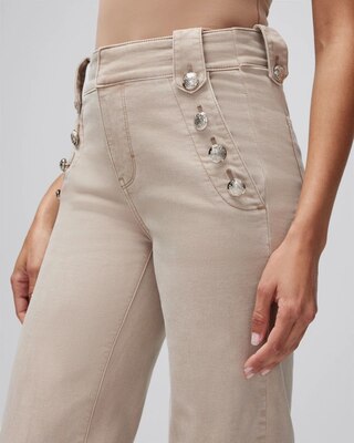 Petite High-Rise Mariner Wide Leg Jeans