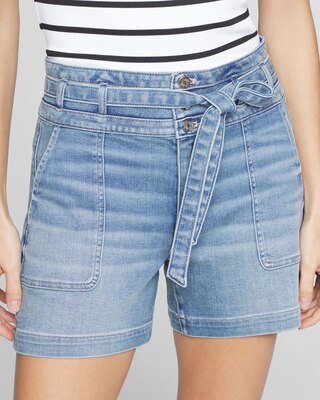 Extra High-Rise Everyday Soft Denim Utility Shorts