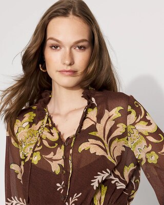 Petite Floral Blouson Dress click to view larger image.