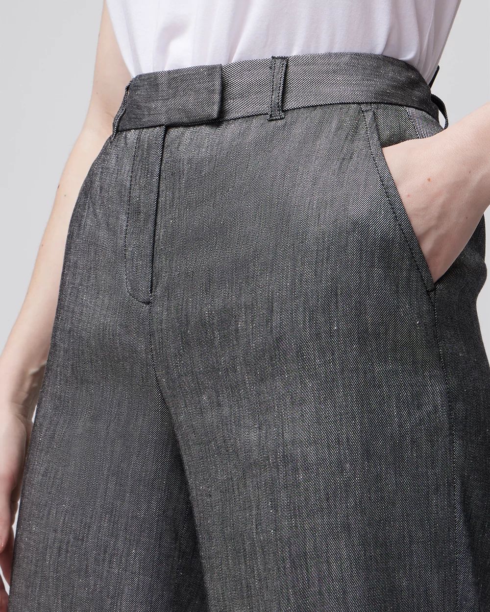 Luna Linen-Blend Wide-Leg Trouser