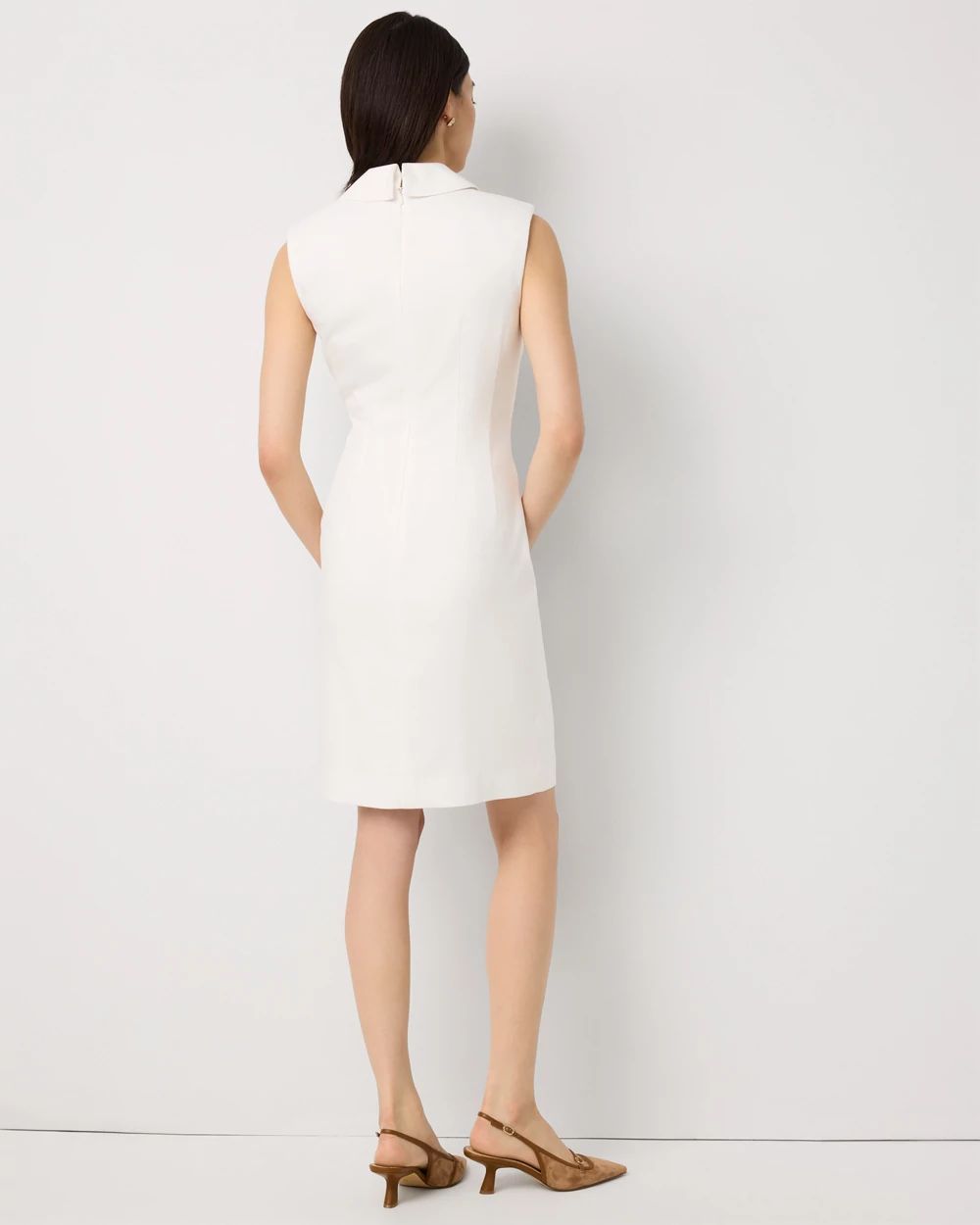 Petite Crosshatch Faux Warp Blazer Dress click to view larger image.