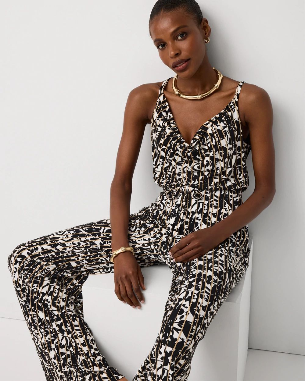 Petite Drape Neck Tank click to view larger image.