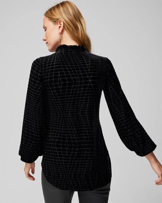 Velvet Burnout Tunic