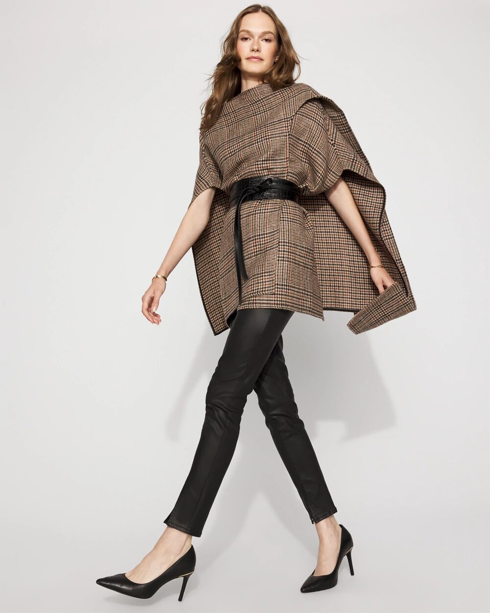 Plaid Wrap Coat - image 2