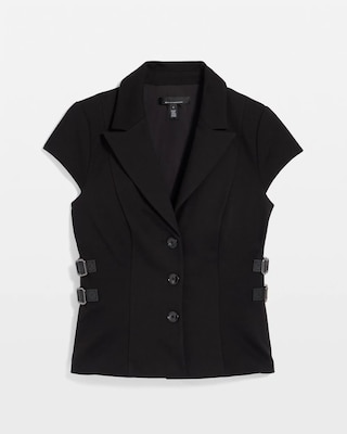 Ponte Short Sleeve Blazer click to view larger image.