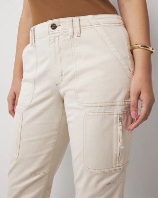 Mid-Rise Pret-A-Pedi Straight Cropped Pants click to view larger image.