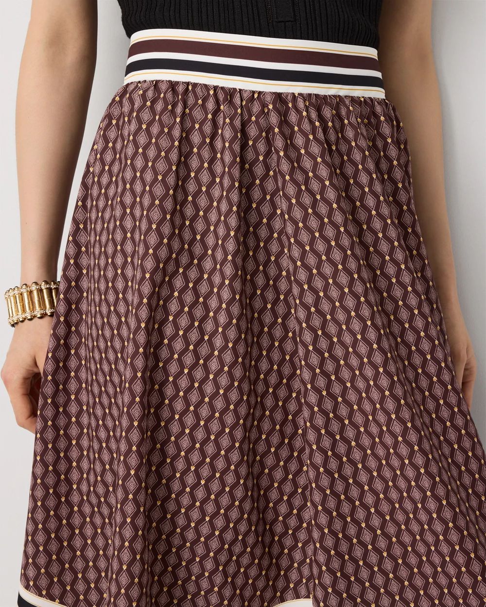 Petite Handkerchief Hem Midi Skirt