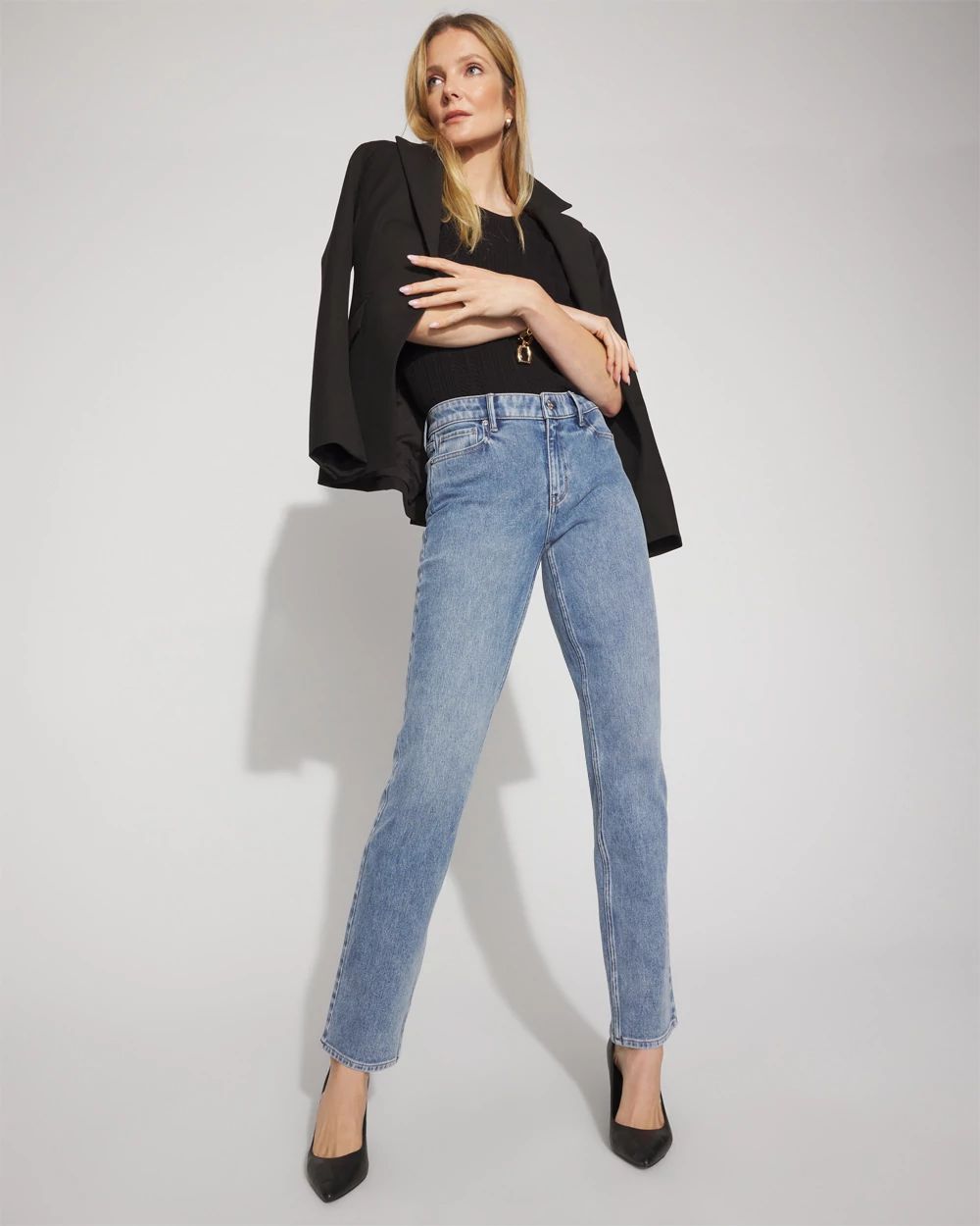 Petite Mid-Rise Slim Jean