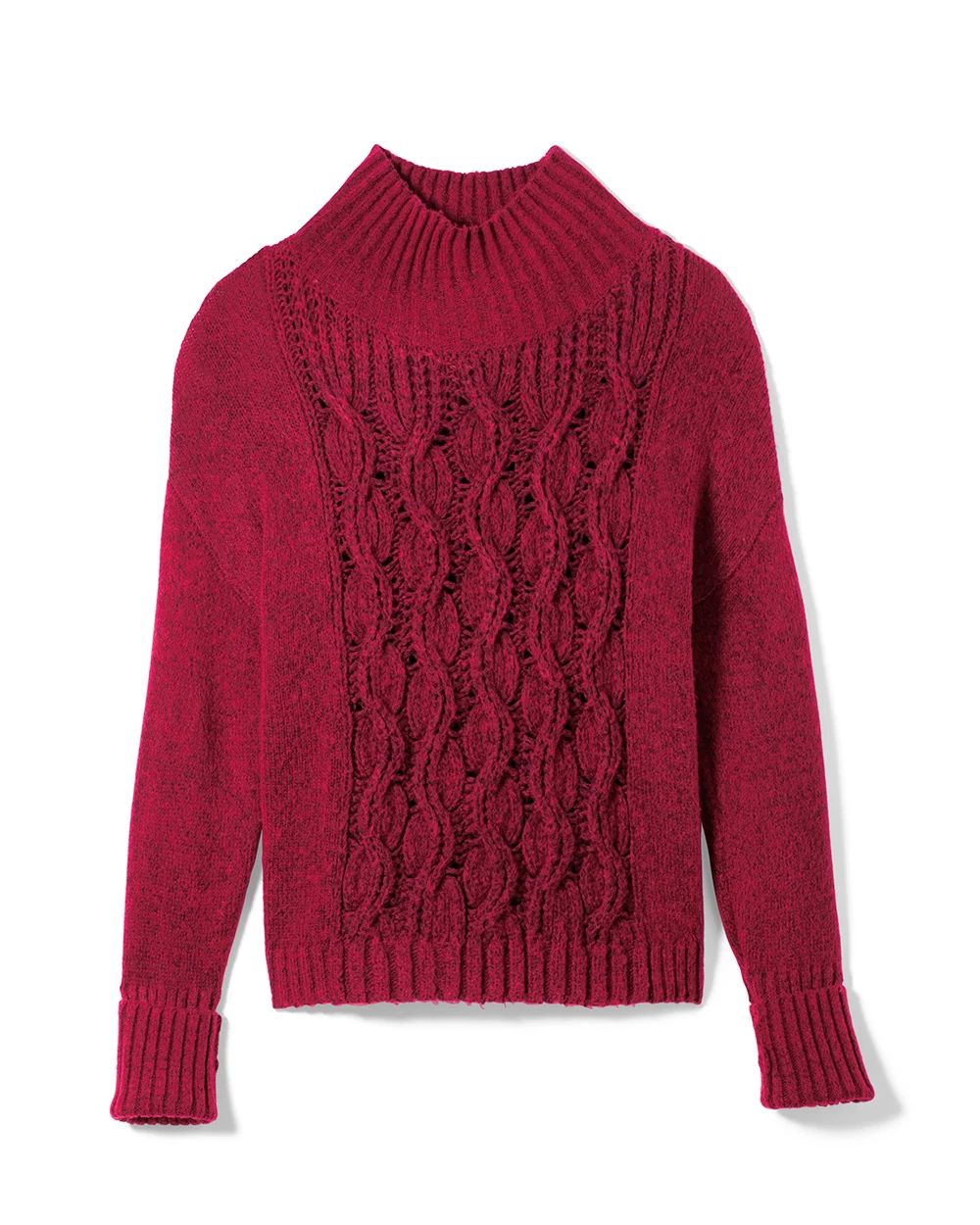Cable Knit Turtleneck Sweater