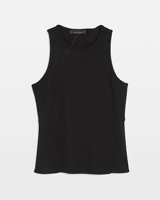 WHBM FORME™ Ribbed Stretch Racer Back Tank click to view larger image.