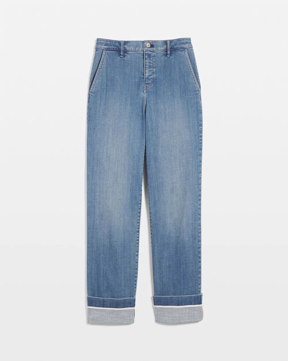 Extra High-Rise Cuffed Relaxed Straight Jean