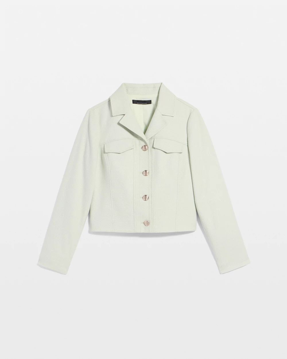 Petite Tweed Trucker Jacket