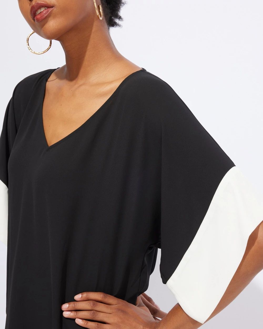 Outlet WHBM Colorblock Kimono Top