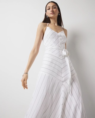 Tie-Waist Halter Dress click to view larger image.