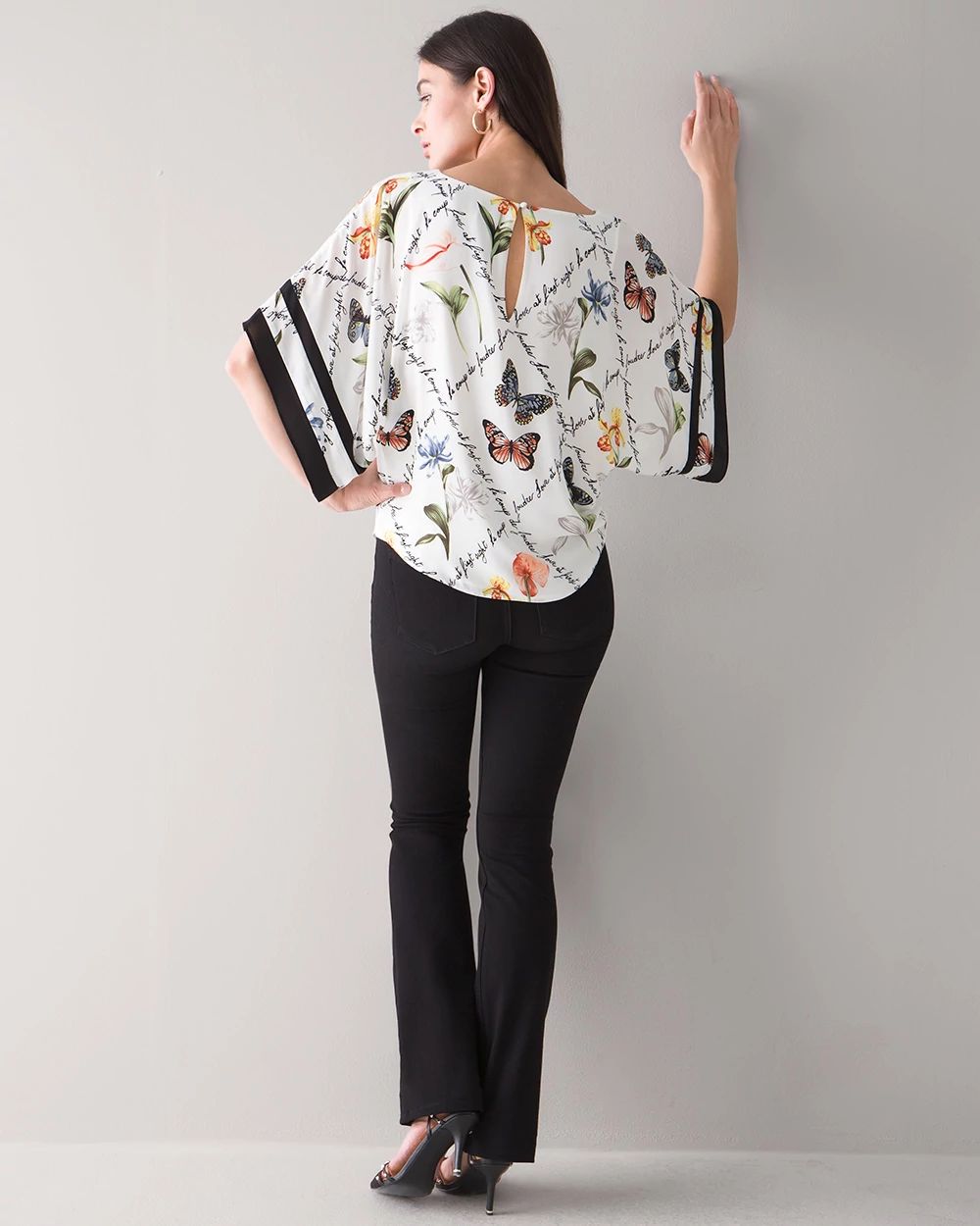 Floral Print Kimono Top