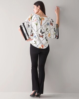 Floral Print Kimono Top