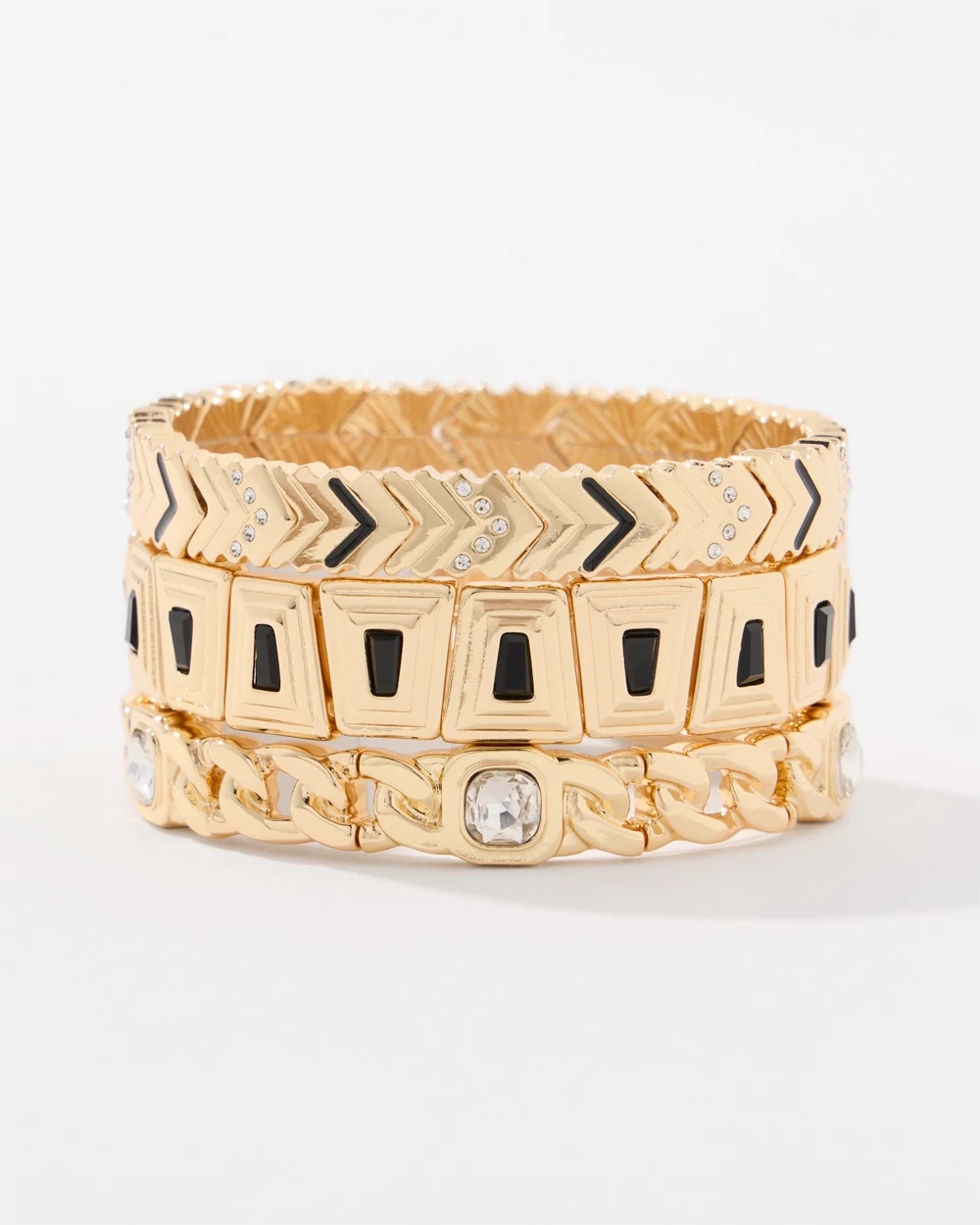 Set of Three Stretch Bracelets - image 2
