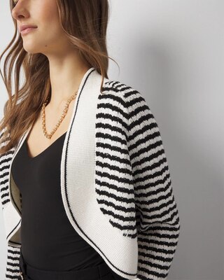 Striped Cocoon Sweater click to view larger image.