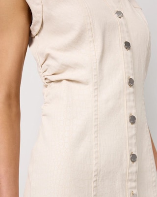 Button Front Sheath Dress click to view larger image.