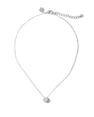 CZ Round Drop Necklace