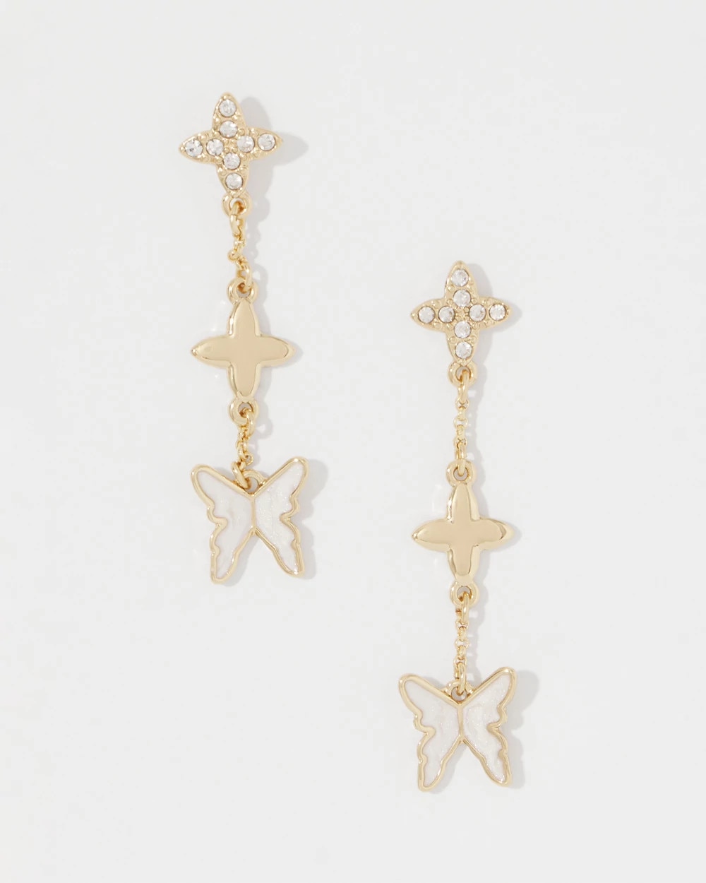 Butterfly Linear Earrings - image 1