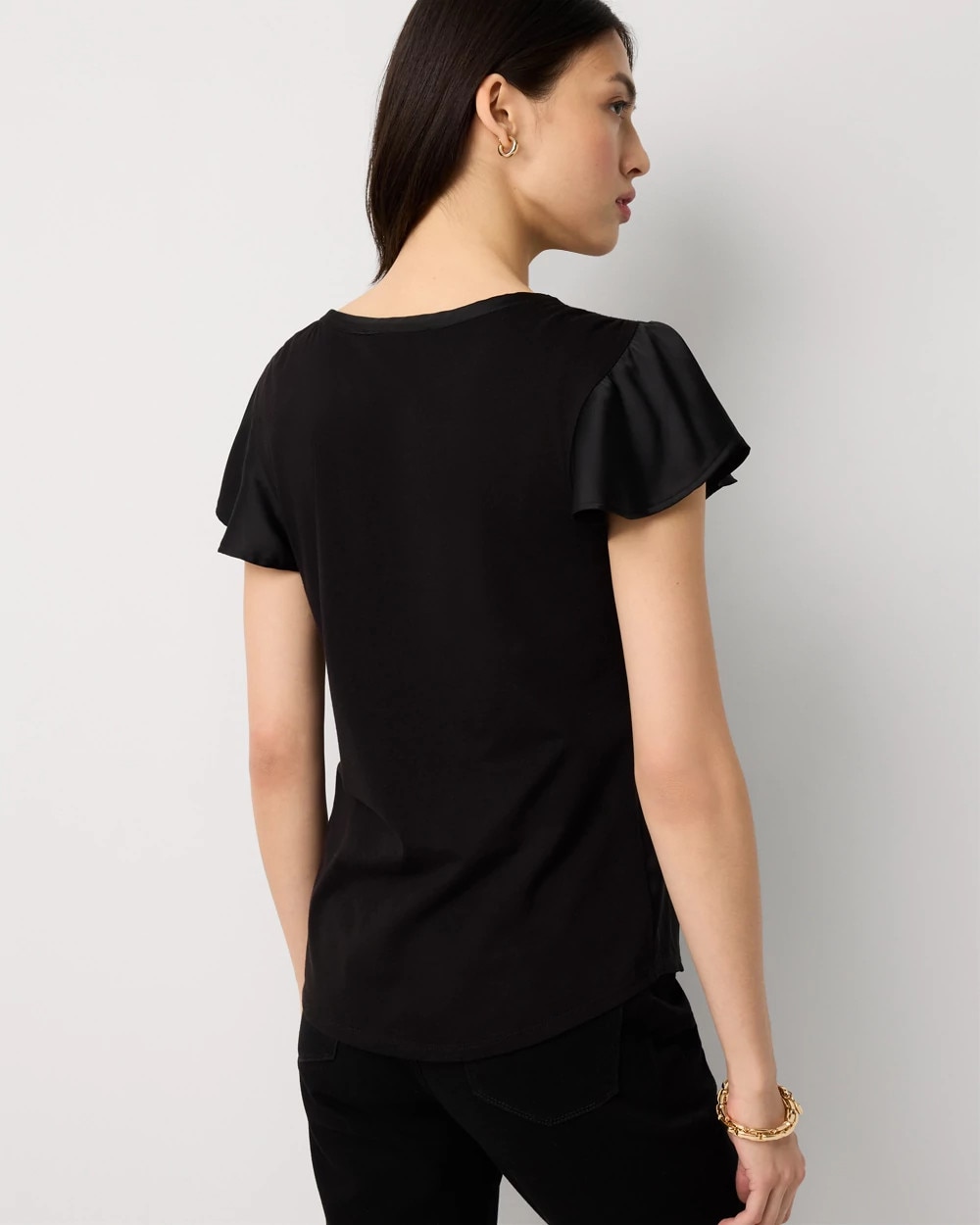 Satin Detail Glamgetter Tee