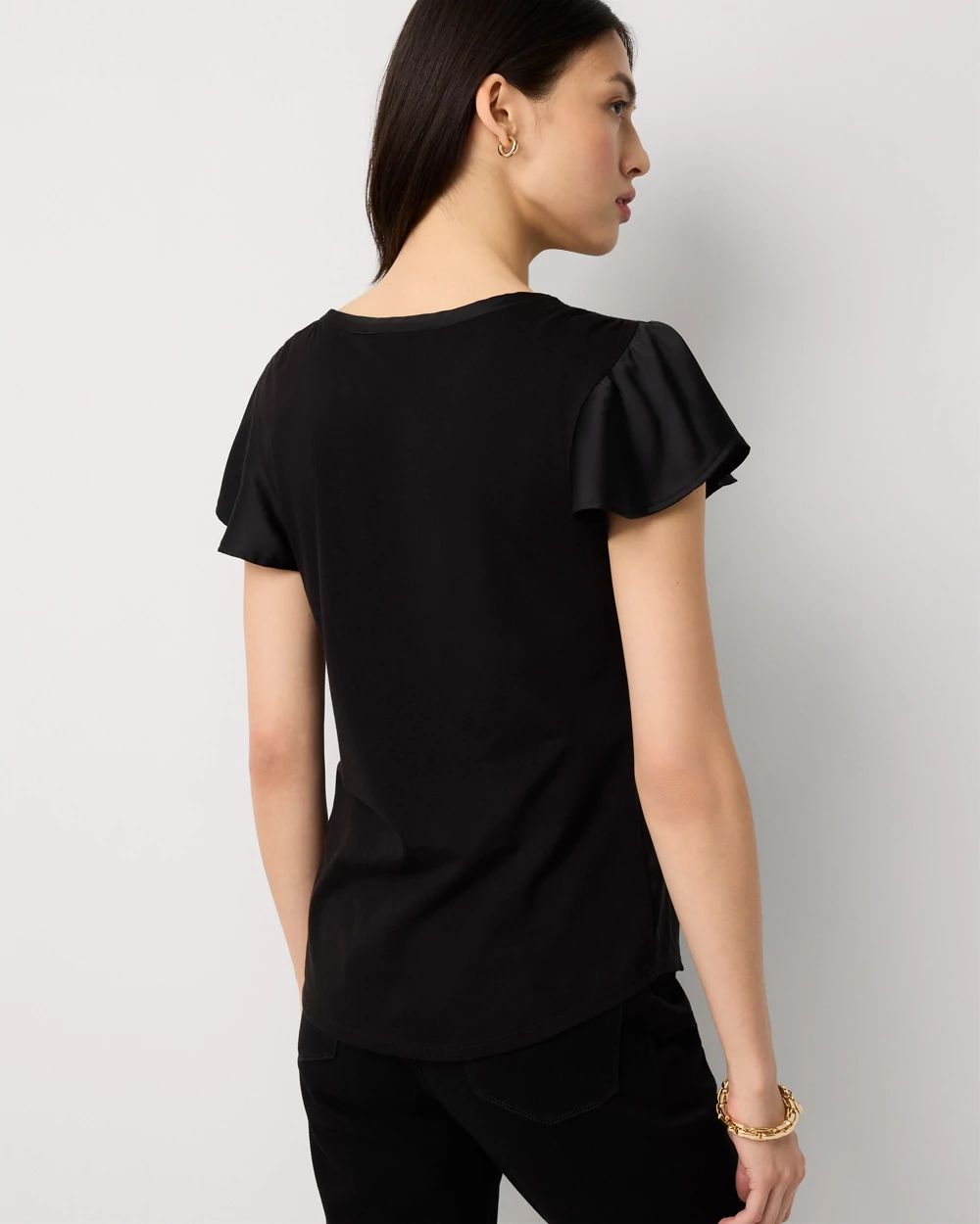 Satin Detail Glamgetter Tee
