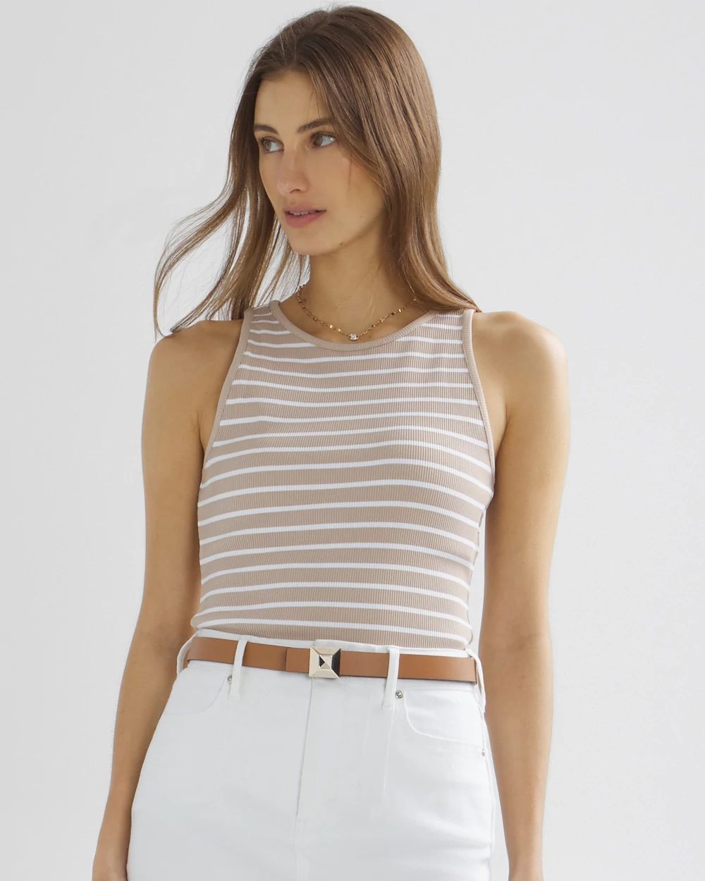 WHBM FORME™ Ribbed Stretch Tank