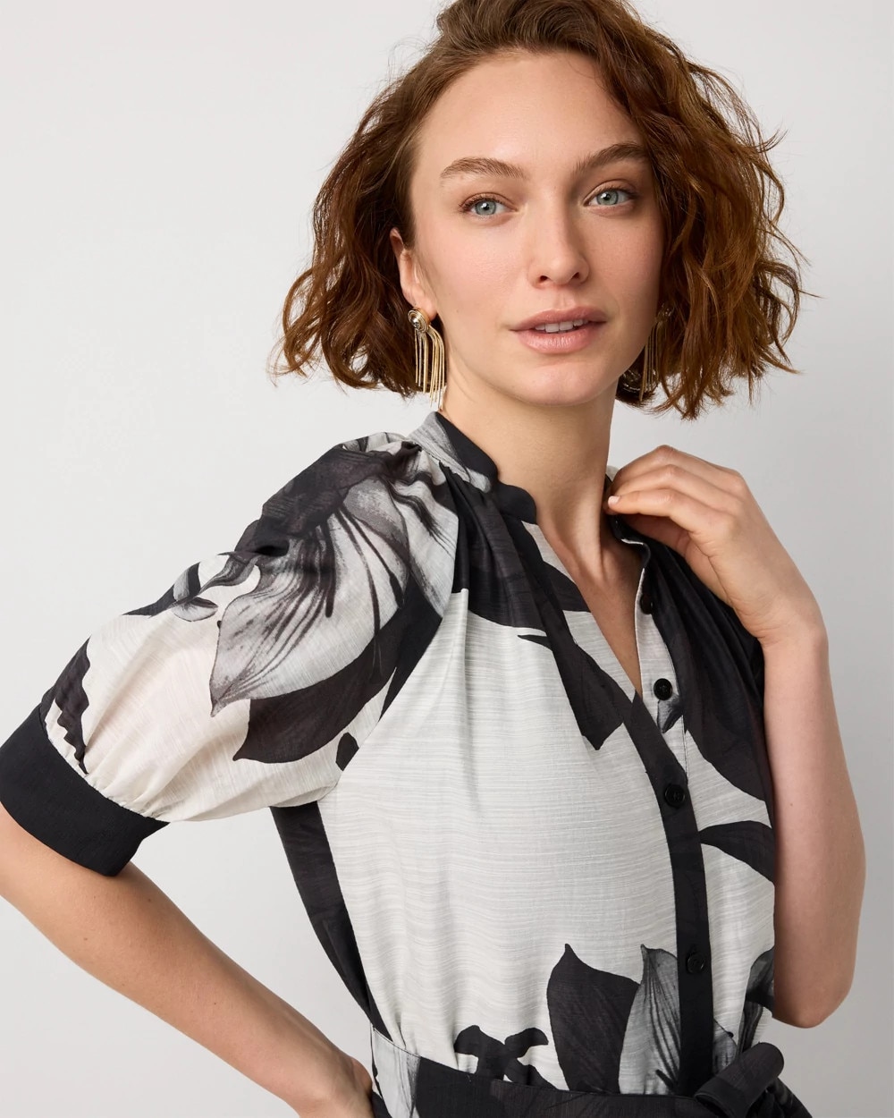 Button Front Shirt Dress