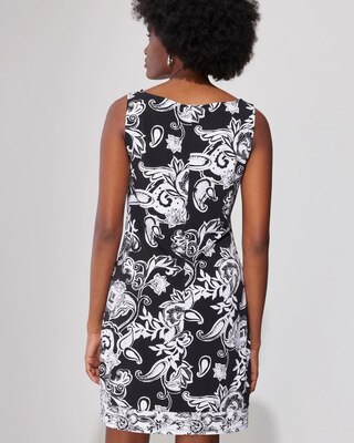 Outlet WHBM Border-Trim Shift Dress
