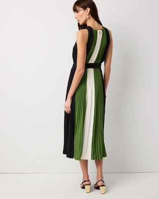 Pleated Halter Maxi Dress click to view larger image.