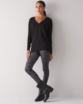 Vegan Suede WHBM Runway Leggings