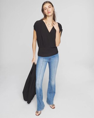 Matte Jersey Banded Bottom Top click to view larger image.