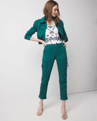 Mid-Rise Pret-A-Pedi Straight Cropped Pants click to view larger image.
