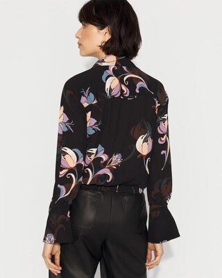 Long-Sleeve Flare Cuff Shirt click to view larger image.