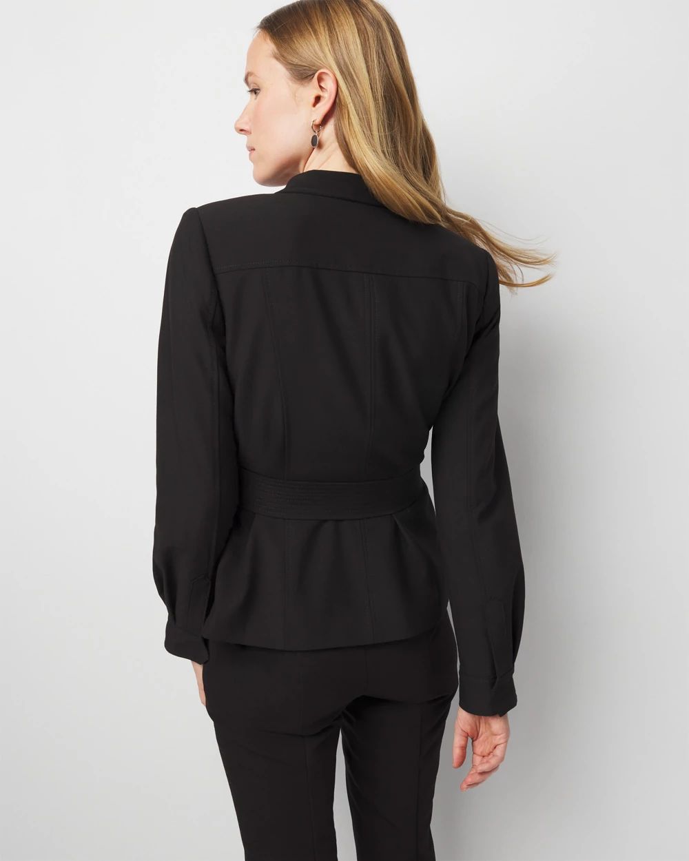 Petite Belted Safari Jacket