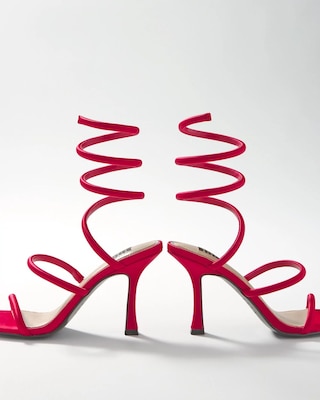 Satin Wrap High Heel Sandals