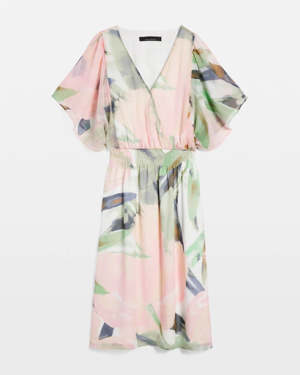 Short Sleeve Smocked Flutter Dress