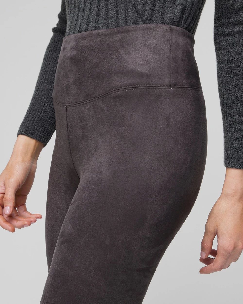 Vegan Suede WHBM Runway Legging
