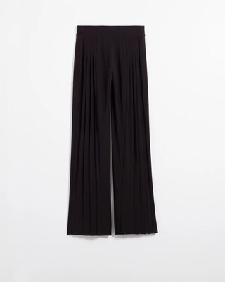 Matte Jersey Pleated Wide Leg Pant click to view larger image.