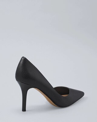 Ella Embossed-Leather D'Orsay Pumps