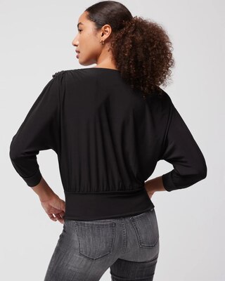 Matte Jersey Split Sleeve Top
