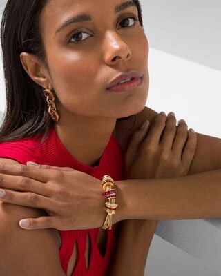 Red Rings Magnetic Bracelet