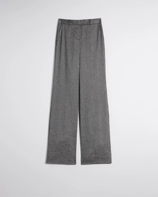 Luna Linen-Blend Wide-Leg Trouser