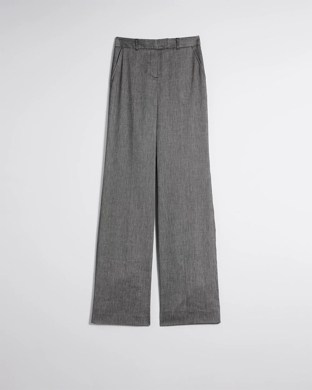 Luna Linen-Blend Wide-Leg Trouser