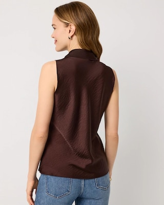 Removable Tie-Neck Satin Shell click to view larger image.