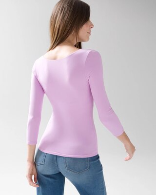 WHBM® FORME 3/4-Sleeve Boatneck Top