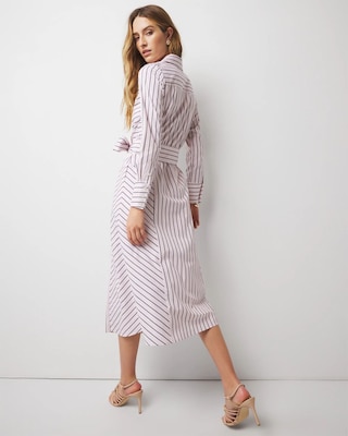 Poplin Midi Shirt Dress click to view larger image.