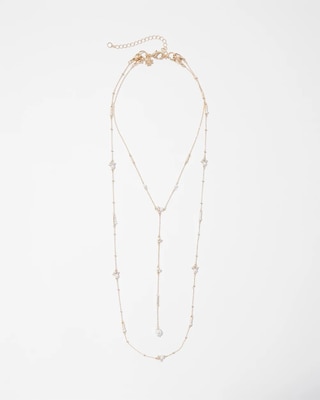 Mixed Media Convertible Y Necklace click to view larger image.